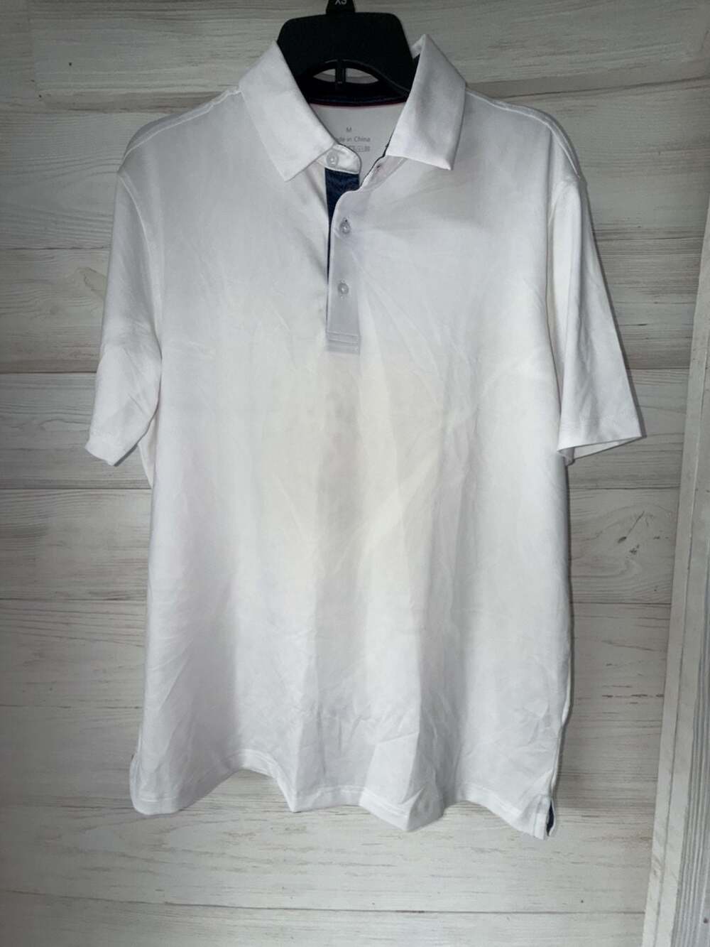 Unbranded White Performance Polo Shirt Size M